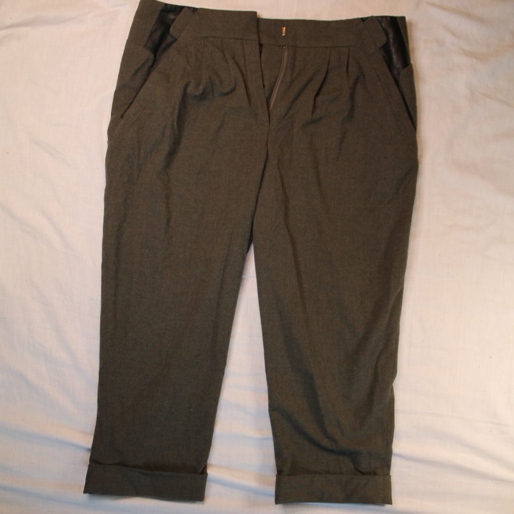 Robert rodregaz grey/dark green wool pants